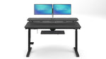 VersaDesk PowerLift Split-Level 60"W Electric Rectangular Adjustable Standing Desk, Black (PL2SD6030-BB)