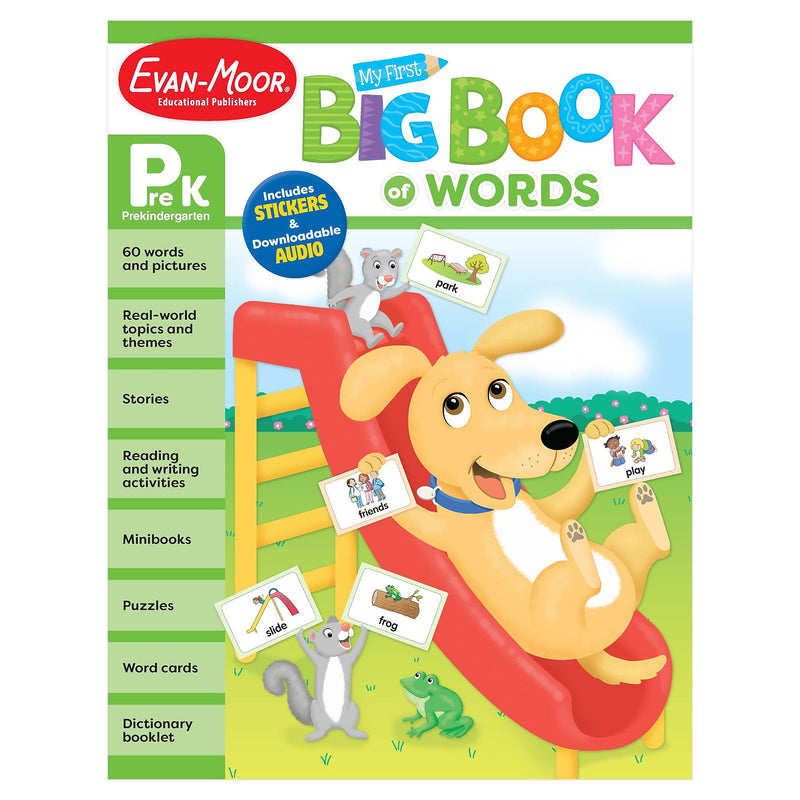 Evan-Moor Early Learning Spelling Activity Book Bundle, Grade PreK Workbook, 2 Books/Set