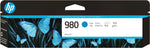 HP 980 Cyan Standard Yield Ink Cartridge, Prints Up to 6,600 Pages (D8J07A)