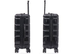 DUKAP Sense 24" Hardside Suitcase, 4-Wheeled Spinner, TSA Checkpoint Friendly, Black (DKSEN00M-BLK)