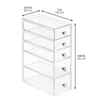 iDESIGN 5-Drawer Organizer, Clear (29001M2)