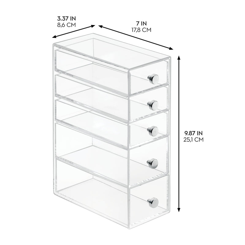iDESIGN 5-Drawer Organizer, Clear (29001M2)