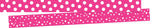 Barker Creek Double-Sided Border, 35" x 3", Dot to Dot Hot Pink, 24/Pack (4439)