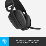 Logitech Zone Vibe 100 Wireless Noise Canceling Bluetooth Headset, Graphite (981-001256)