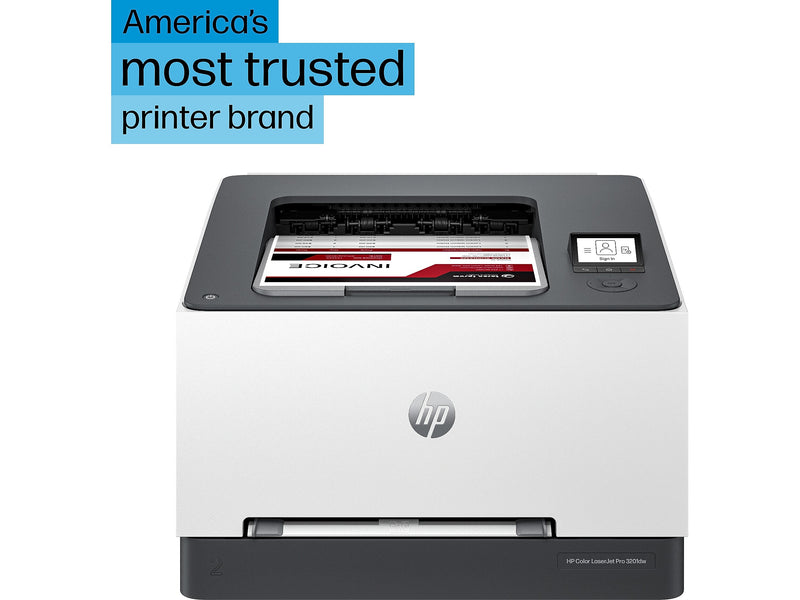 HP LaserJet Pro 3201dw Wireless Color Laser Printer, Print Only, Best for Office (499Q9F)