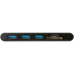 StarTech.com USB-C to HDMI/VGA/USB-A/MicroSD/SD/GbE Multiport Adapter, Male to Female, 100W PD, Laptop Mini Dock (DKT30CHVSCPD)
