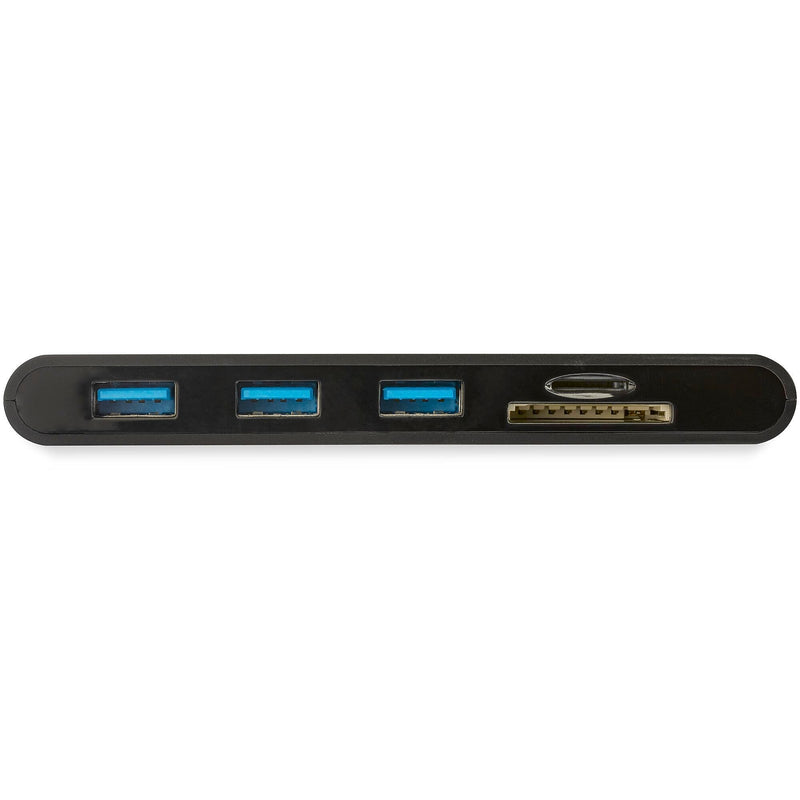 StarTech.com USB-C to HDMI/VGA/USB-A/MicroSD/SD/GbE Multiport Adapter, Male to Female, 100W PD, Laptop Mini Dock (DKT30CHVSCPD)