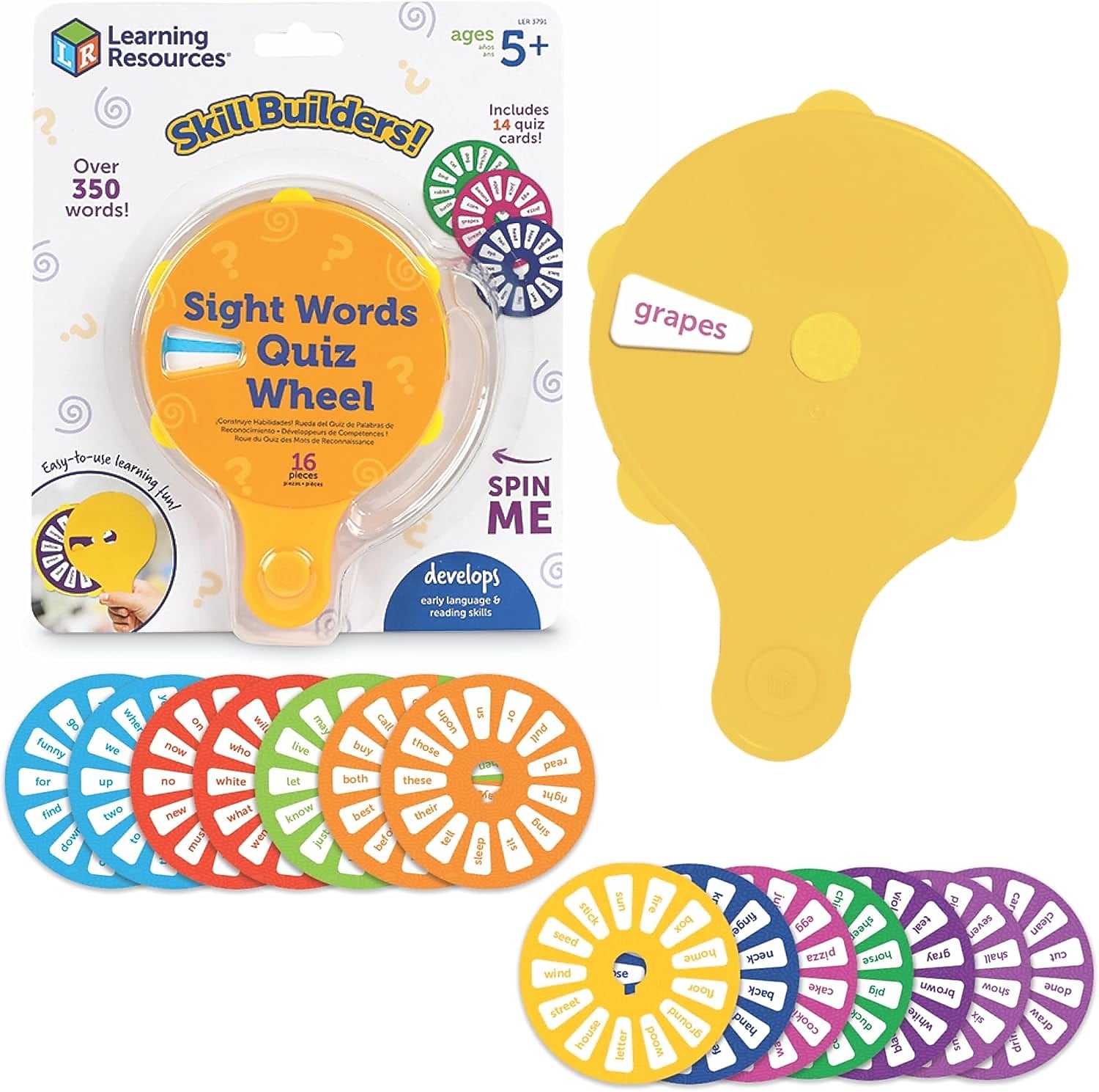 Learning Resources Skill Builders! Sight Words Quiz Wheel (LER3791)