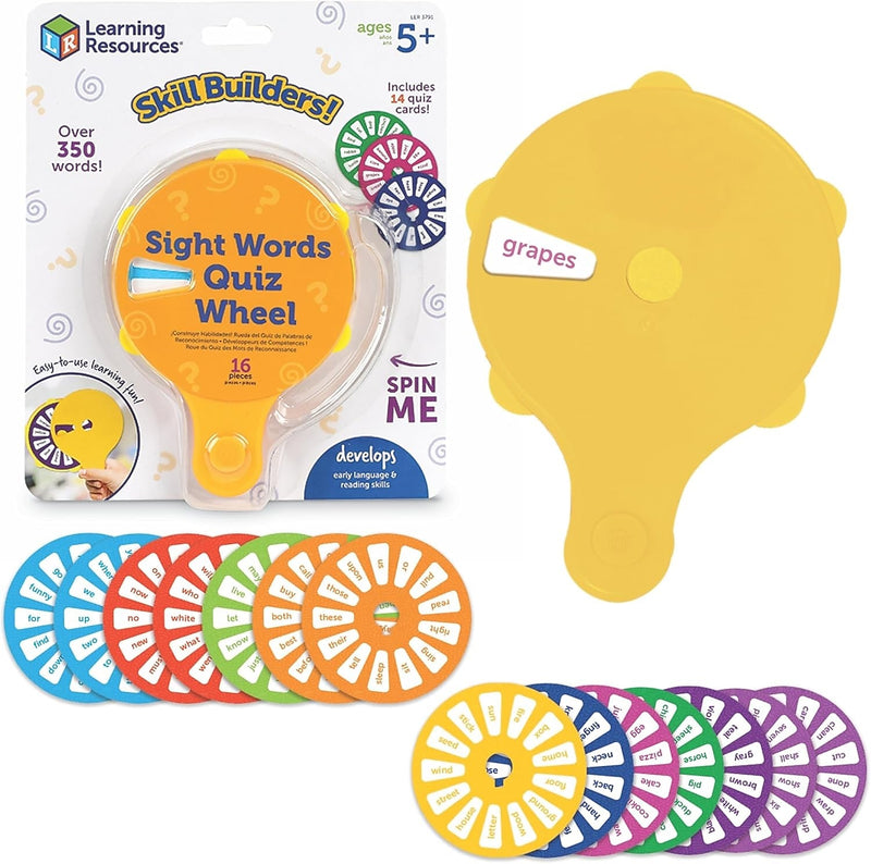 Learning Resources Skill Builders! Sight Words Quiz Wheel (LER3791)