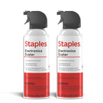 Staples®  Electronics Air Duster, 10 oz., 2/Pack (SPL10ENFR-2)