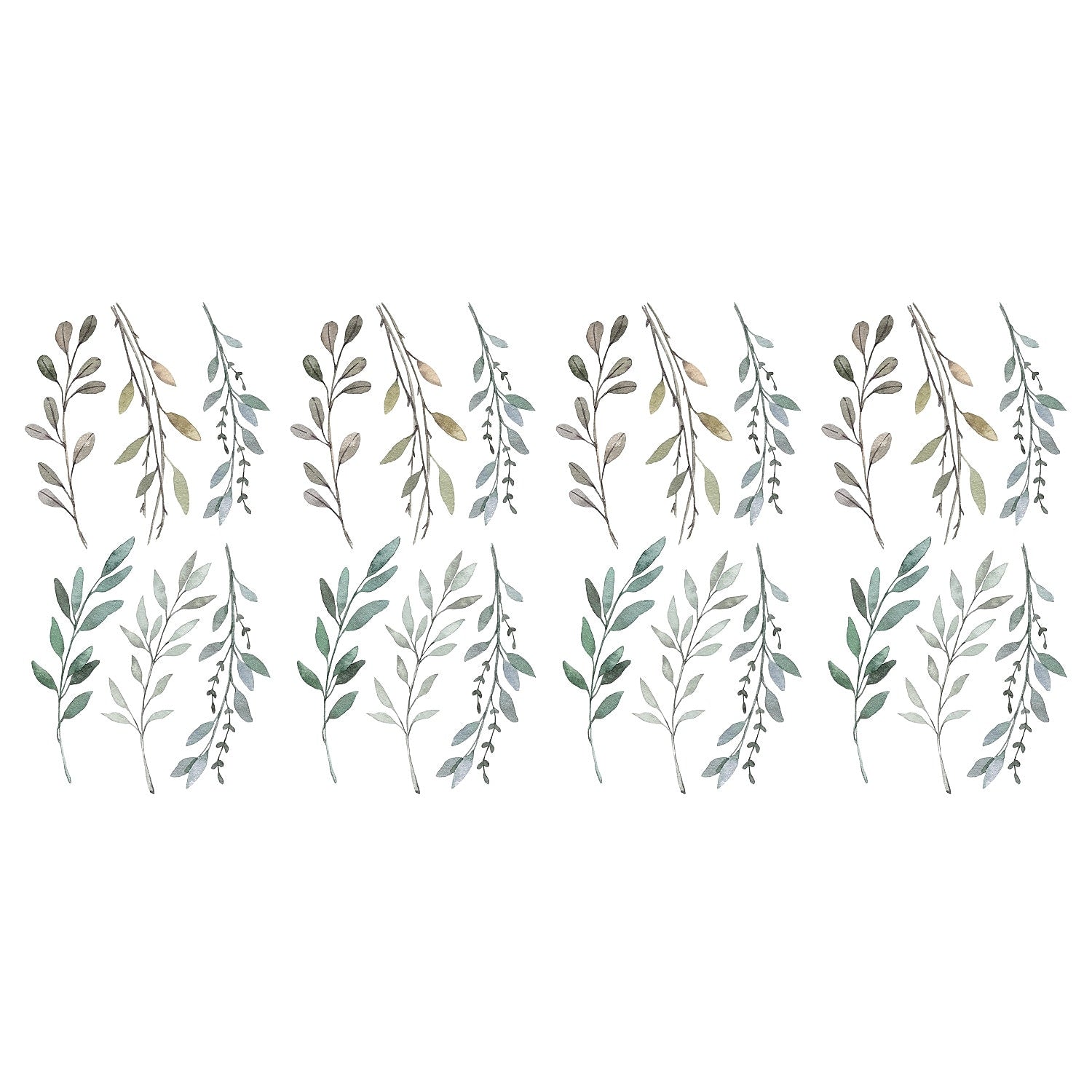 York Wallcoverings Country Leaves Retro Decals, Botanical (RMK4581SCS)