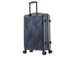 InUSA Drip 24" Hardside Suitcase, 4-Wheeled Spinner, TSA Checkpoint Friendly, Blue (IUDRI00M-BLU)