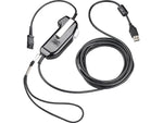 Poly SHS 2626-13 Monaural PTT Secure Voice Attachment, USB-A - Quick Disconnect (8K7N0AA#AC3)