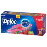 Ziploc Double Zipper Storage Bag, Gallon, 75 Bags/Box (314472)