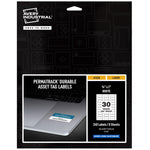 Avery PermaTrack Durable Laser Asset Tag Labels, 3/4" x 2", White, 240 Asset Tags/Pack (61526)