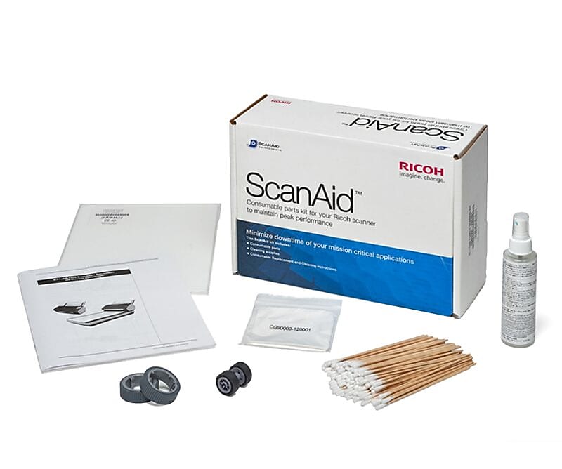RICOH ScanAid Cleaning and Consumable Kit for fi-7140, 7240, 7160, 7260, 7180, 7280 and 7300NX (CG01000-280401)