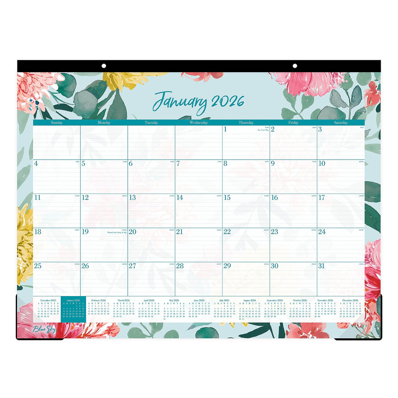 2026 Blue Sky Reflections 22" x 17" Monthly Desk Calendar (117886-26)