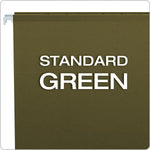 Pendaflex Hanging File Folder, 5-Tab, Letter Size, Green, 25/Box (PFX 4152)