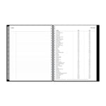 2025-2026 Blue Sky Enterprise 8.5" x 11" Academic Year Weekly & Monthly Planner, Plastic Cover, Black (130609-A26)
