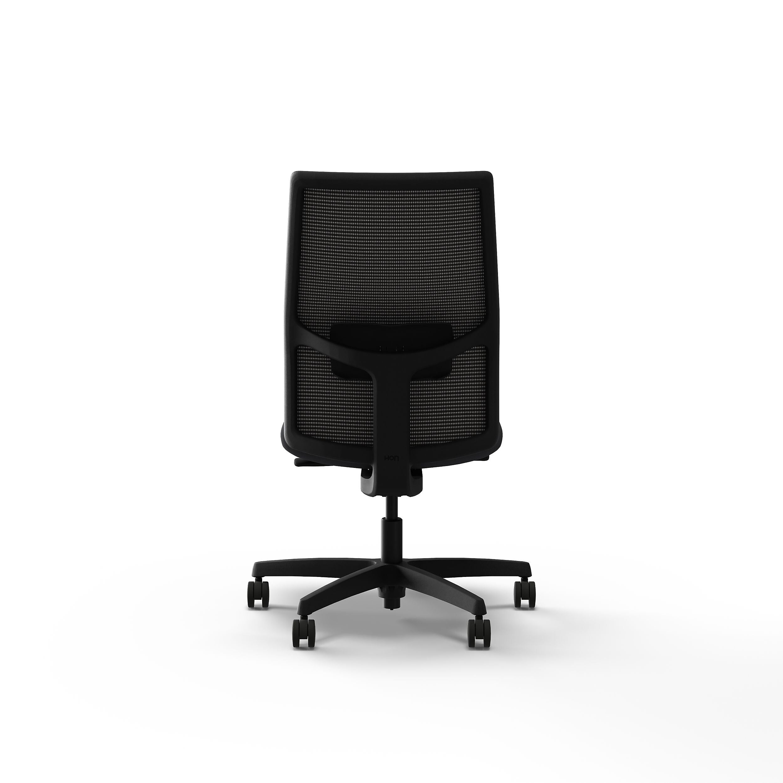 HON Ignition 2.0 Armless Vinyl/Mesh Swivel Task Chair, Basalt/Black (HIWMM.Y1.N.H.IM.SX23.BL.SB.T)