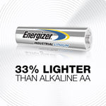 Energizer Industrial AA Lithium Batteries, 24/Box (LN91)