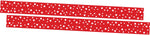 Barker Creek Double-Sided Border, 35" x 3", Dot to Dot Cherry, 24/Pack (4434)