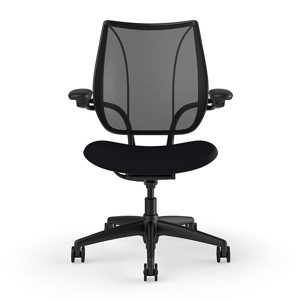 Humanscale Liberty Ergonomic Fabric Swivel Task Chair, Black (L113BM10CF10XFSHNSC)
