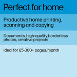 HP Envy Inspire 7255e Wireless Color All-In-One Inkjet Printer, Print, Scan, Copy, Best for Home, 3 Months FREE Ink with HP+