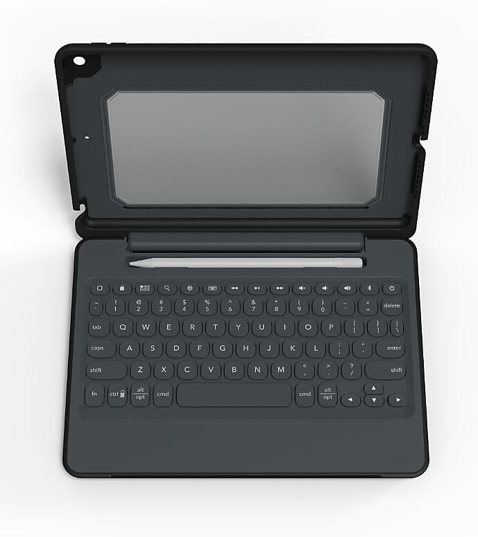 Zagg Wireless Keyboard with Case for 10.2" iPad (Gen 7, 8, 9), Black