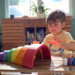 Extasticks Willie's Rainbow World Wooden Arches And Peg Dolls Set With Book, 16 Pieces/Pack (EXAE3304)