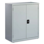 OIF 42"H Steel Storage Cabinet with 3 Shelves, Light Gray (CM4218LG)