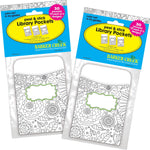 Barker Creek Color Me Library Pockets, 5.125" x 3.5", 60/Set (BC3846)