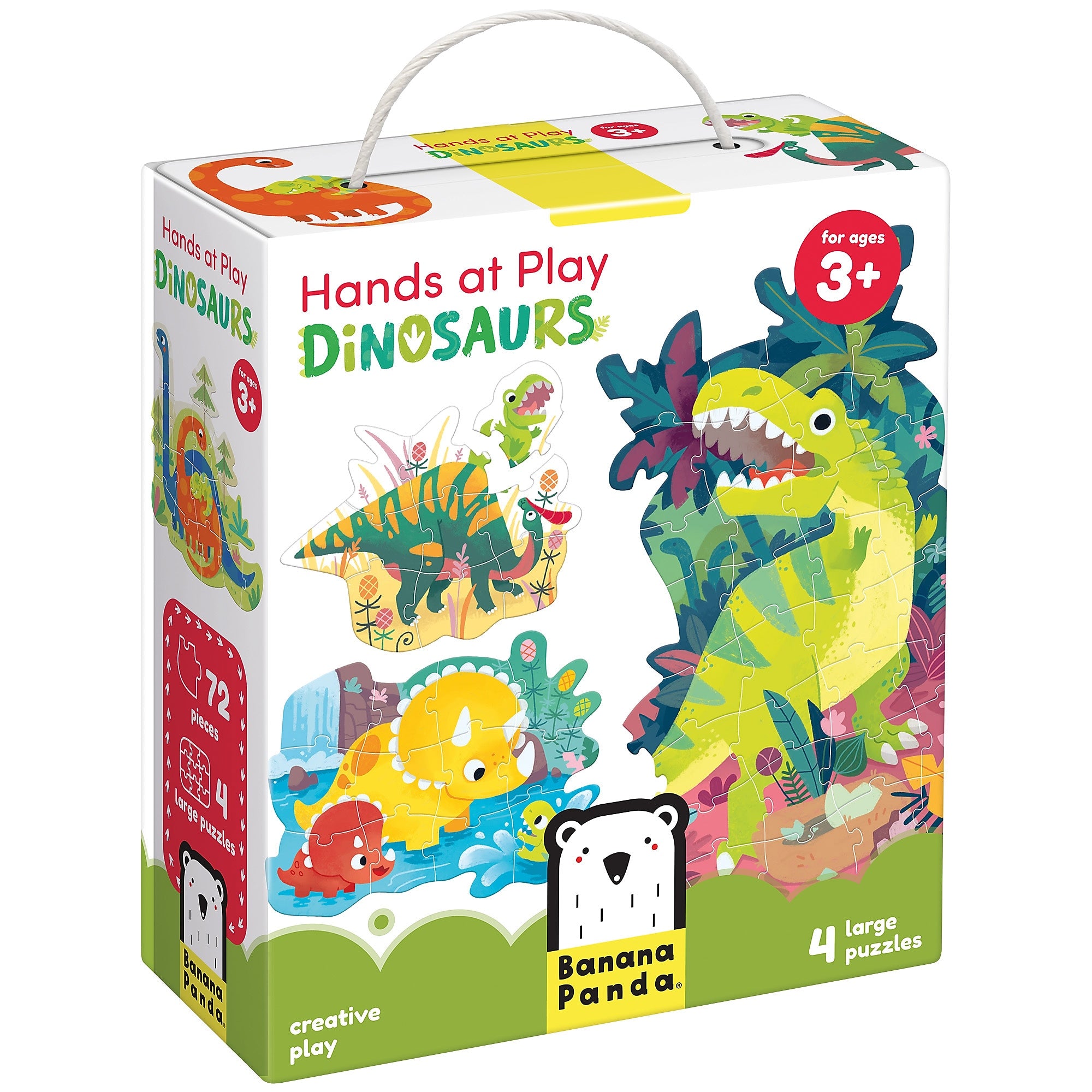 Banana Panda 71-Piece Hands at Play Dinosaurs, 4/Set (BPN49167)