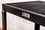 Luxor 3-Shelf Metal Mobile Utility Cart with Lockable Wheels, Black (UCMT1)