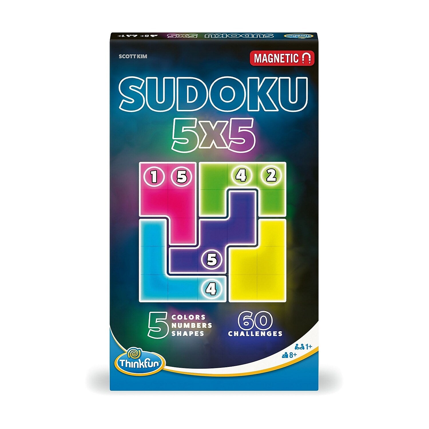 Ravensburger ThinkFun Sudoku 5x5 Magnetic Travel Puzzle (76591)