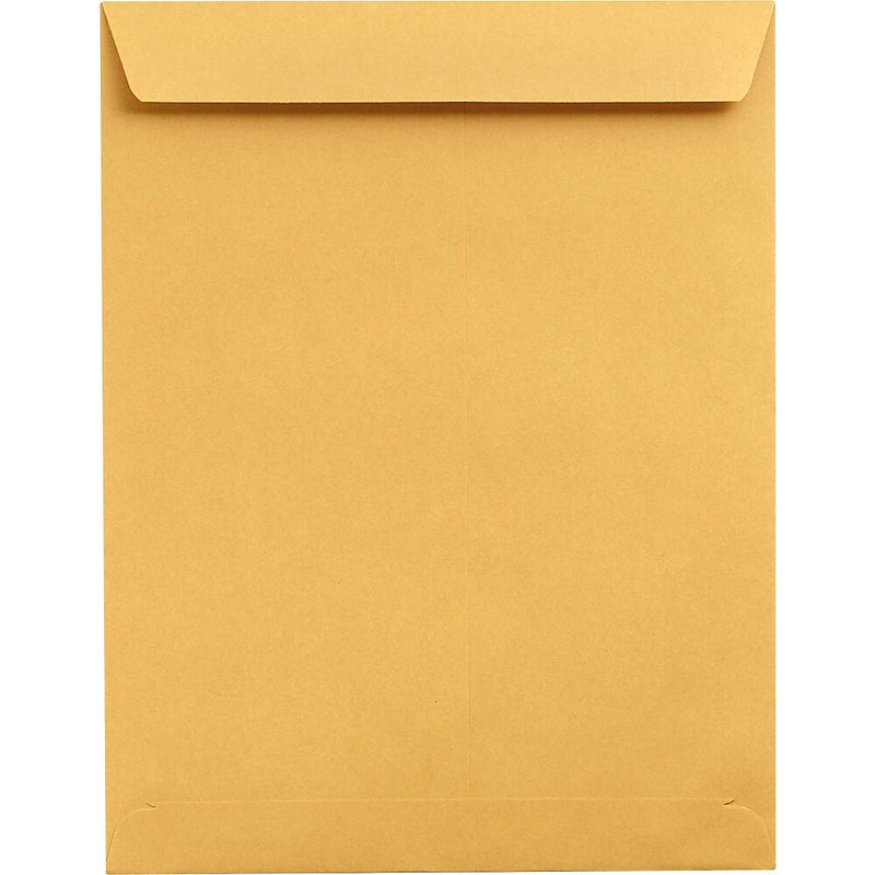 LUX Jumbo Kraft Open End Flap Envelopes, 13" x 17", Brown Kraft, 250/Box (85739-250)