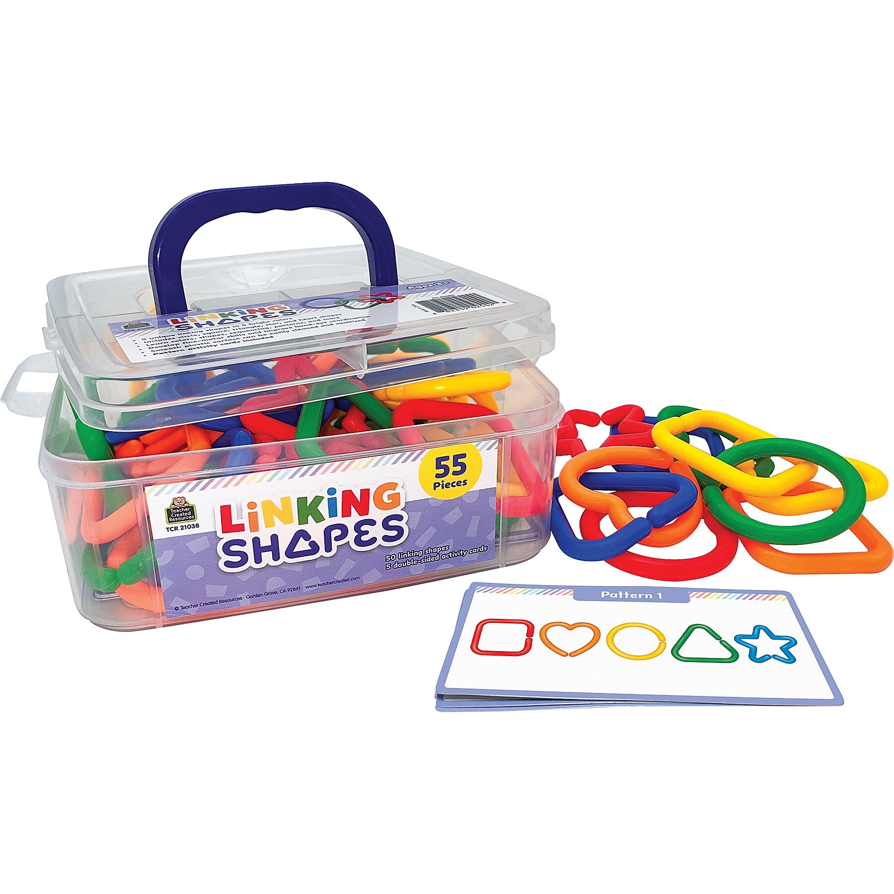 Teacher Created Resources Linking Shapes, 55 Pieces/Set (TCR21038)