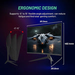Skytech Moon Shadow 27" Curved 2K 180 Hz Gaming Monitor, Black (MT-MOONSHADOW-0001-B-SK)