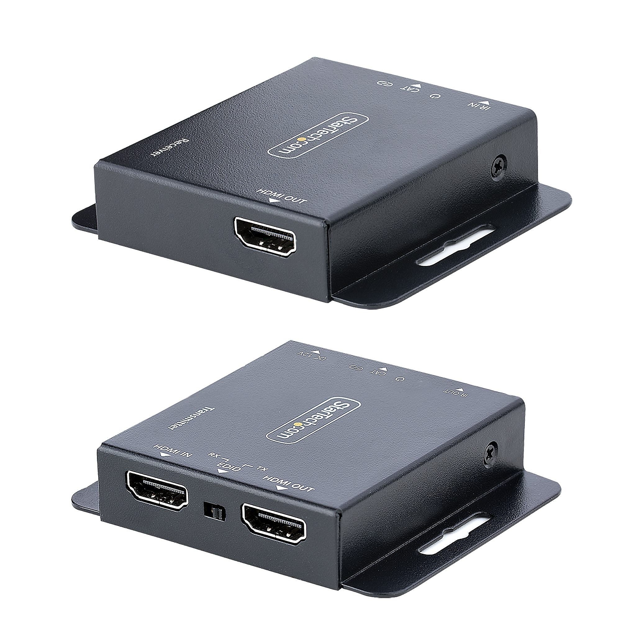 StarTech.com HDMI over RJ45 Ethernet Video Extender Kit, Female to Female, 4K 30Hz 130ft/1080p 60Hz 230ft (EXTEND-HDMI-4K40C6P1)