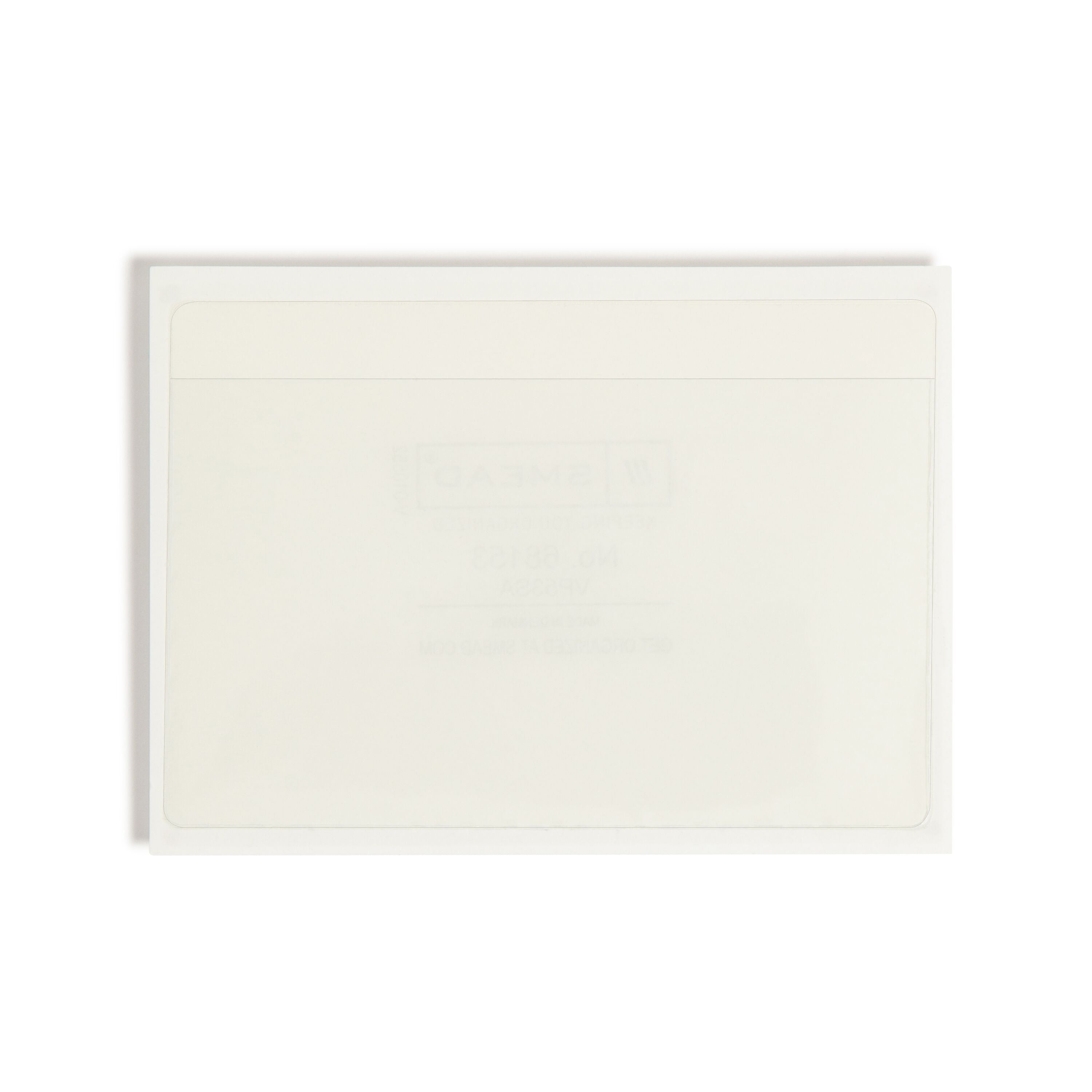 Smead Self-Adhesive Poly Binder Pockets, Index Card Size, Clear, 100/Box (68153)