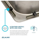 Elkay Lustertone 22" Drop In Single Basin Stainless Steel Kitchen Sink (LRAD2219653)