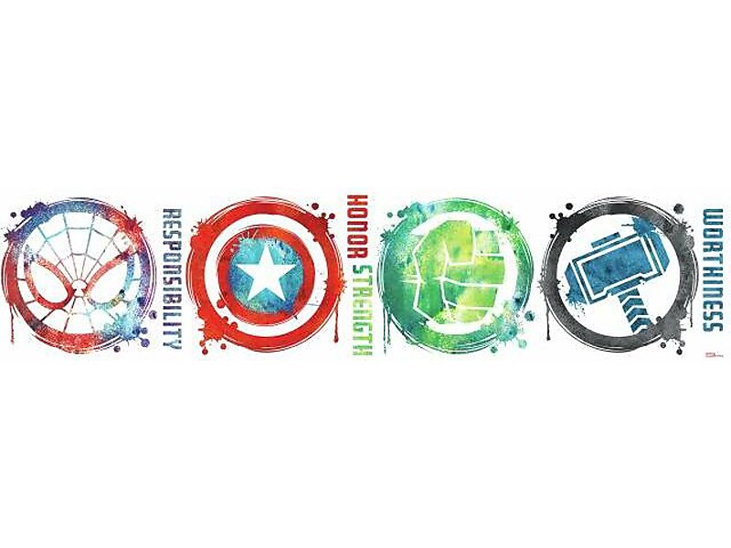 RoomMates Marvel Icons Contemporary Wall Decal Set, Movies & TV (RMK3583SCS)