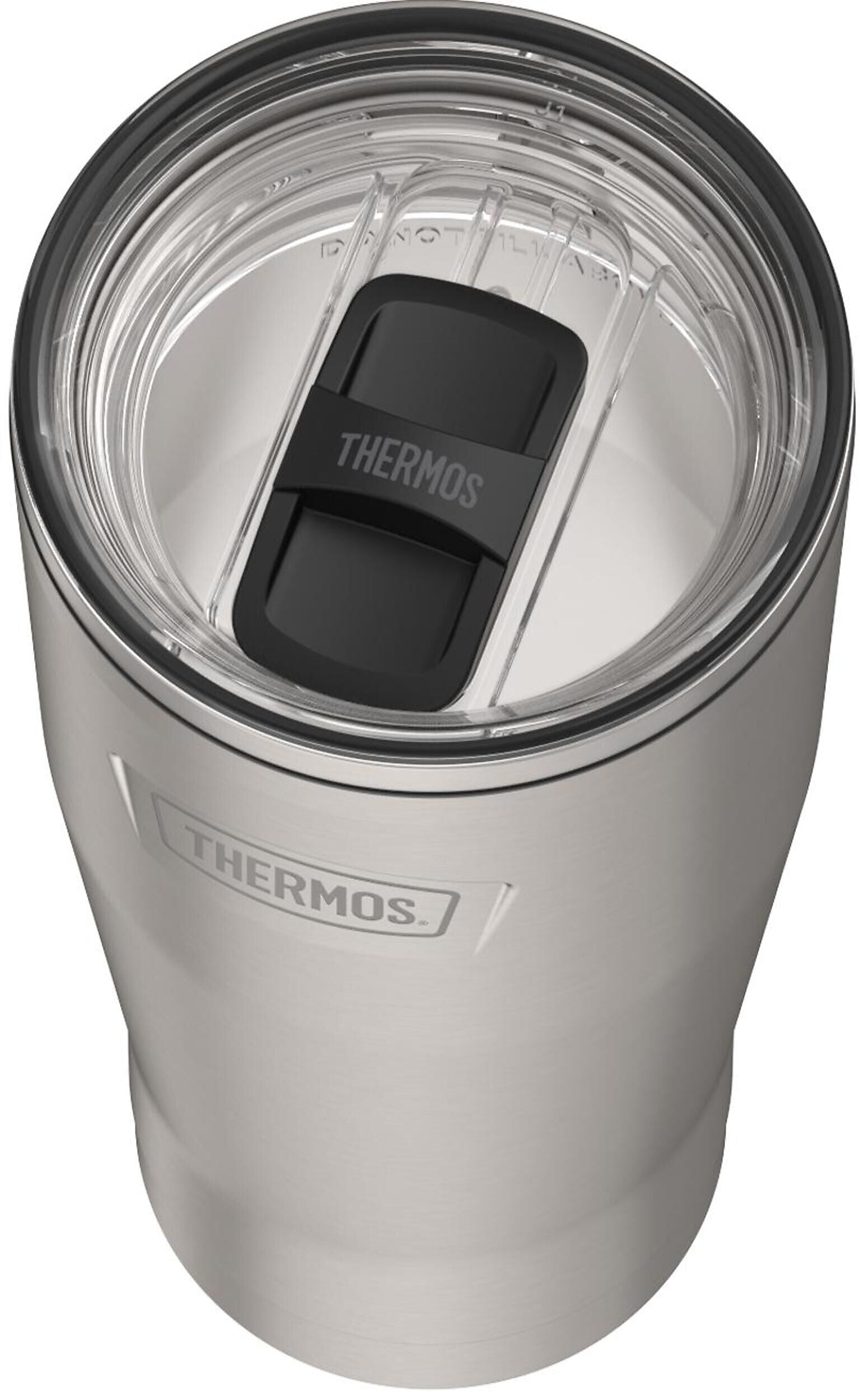 Thermos Icon Stainless Steel Vacuum Insulated Tumbler with Slide Lock Lid, 18 oz., Matte Stainless (EAIS1152MS4)
