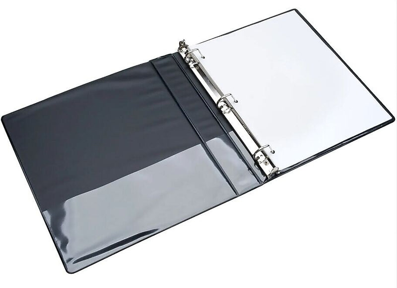 AbilityOne 1" 3-Ring Non-View Binders, D-Ring, Black (NSN4208078)