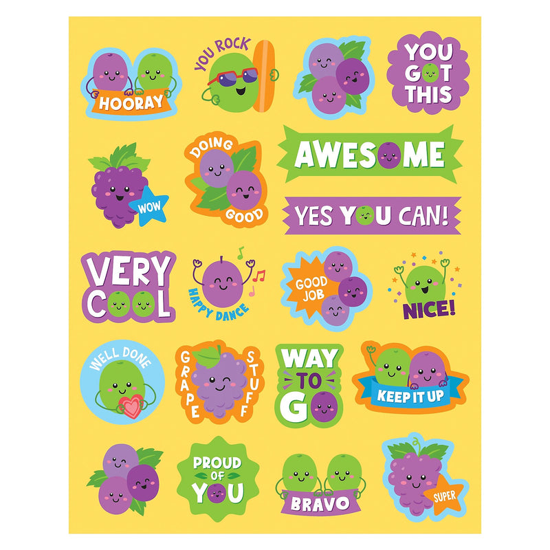 Teacher Created Resources Grape Smelly Stickers, Multicolored, 120/Pack, 6/Packs/Bundle (TCR9448-6)