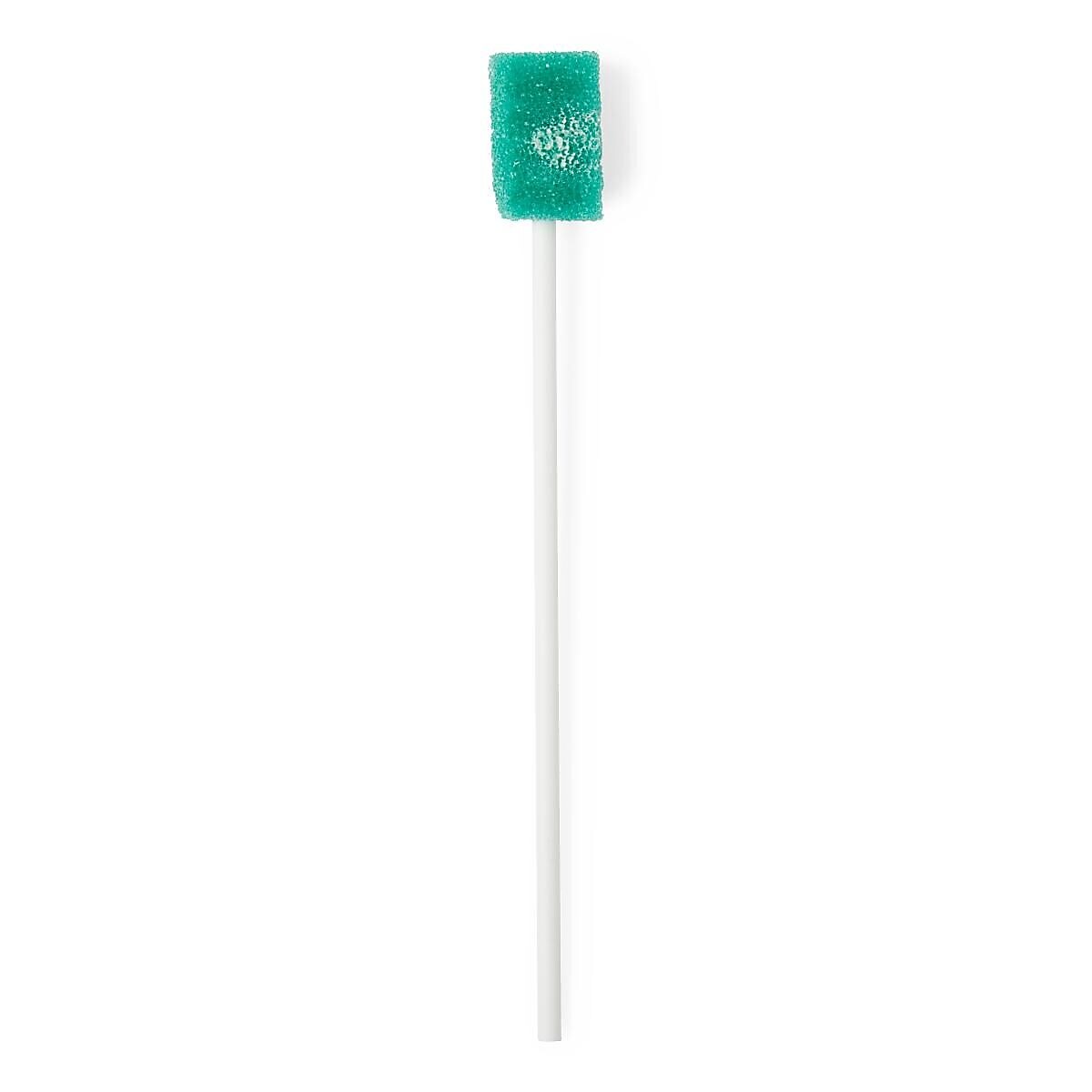 Medline Dentips Oral Swabsticks, Green, Treated, 10/Pack (MDS096504H)