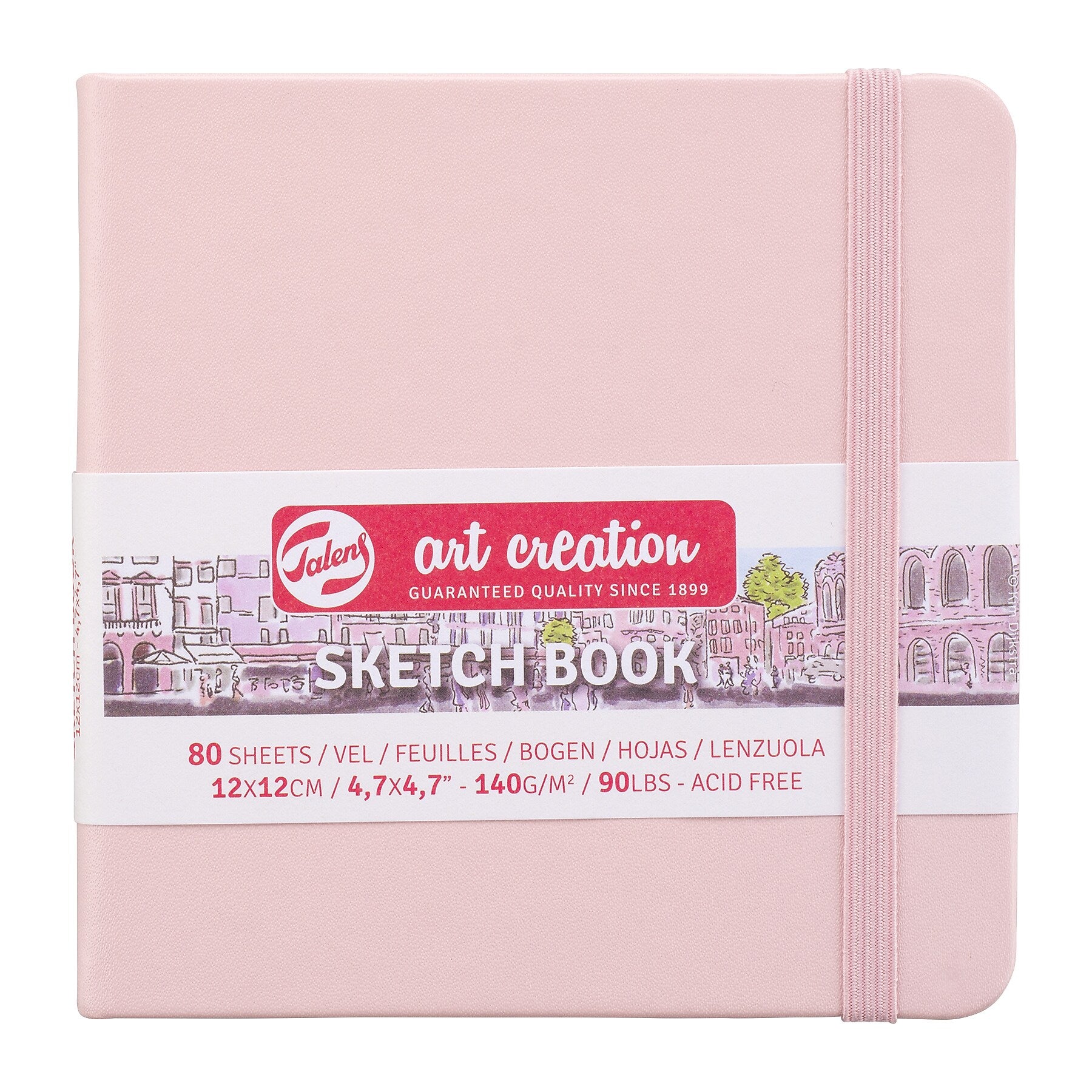 Talens Art Creation 4.7" x 4.7" Sketch Book, 80 Sheets/Book, 5/Bundle (TLN9314014M-5)