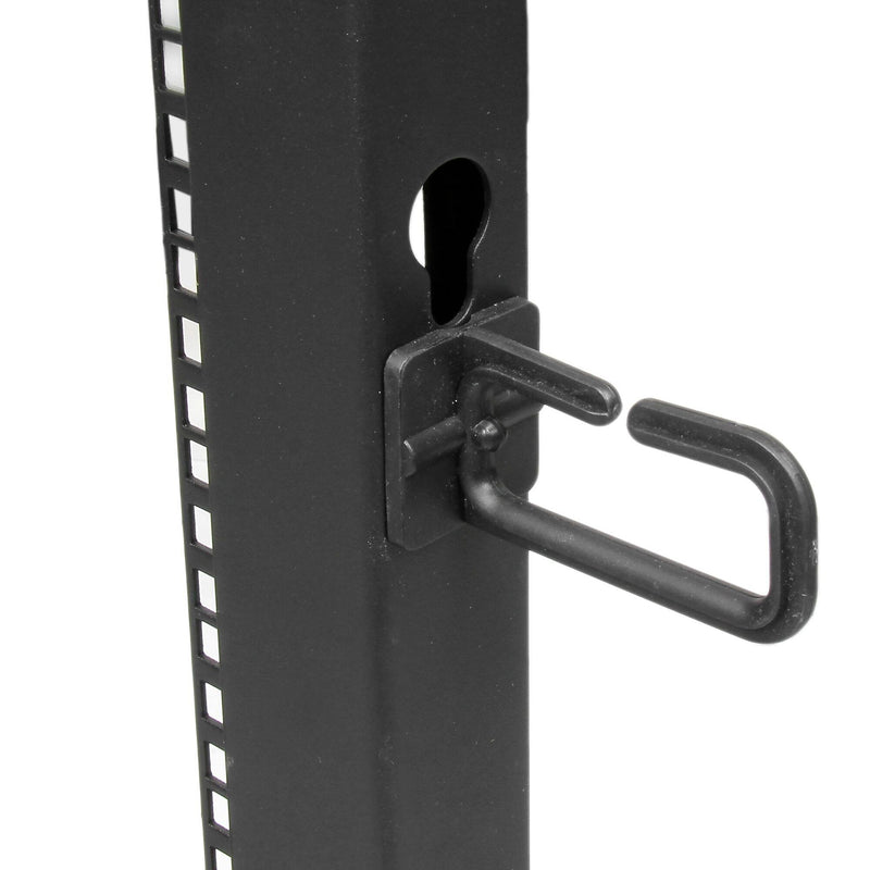 StarTech.com 4-Post Mobile Open Frame 8U Server Rack, Black, (4POSTRACK8U)