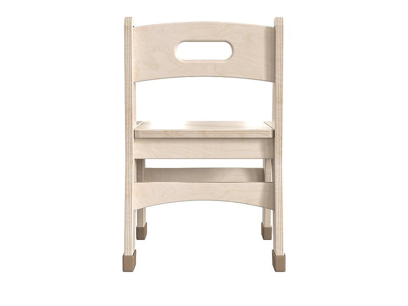 Flash Furniture Bright Beginnings Wooden Classroom Chair, Brown, 2 Pieces/Set (MK-KE24435-GG)