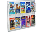 Azar Pegboard 10-Pocket Wall Brochure Holder, 24" x 24", Clear (700680)